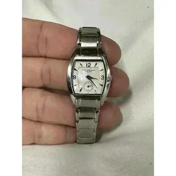 Woman’s Kenneth Cole Watch New York Stainless Steel Watch Works Great - Picture 1 of 9